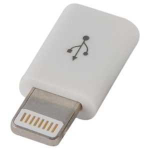 Адаптер Lapara Micro-USB/Apple Lightning White (LA-LIGHTNING-MICROUSB-ADAPTOR WHITE) 469045 фото