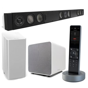 Комплект акустики белый WiSA Savant Smart Audio 5.1 + пульт ДУ Pro Remote X2 (PKG-SA1RMW-00) 1-000302 фото