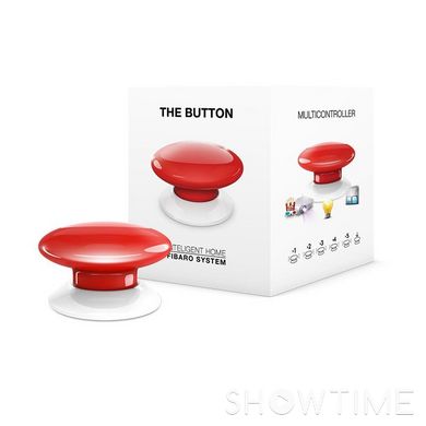 Розумна кнопка Fibaro The Button, Z-Wave, 3V ER14250, червона 436141 фото