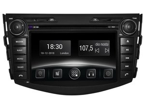 Автомобільна мультимедійна система з антибліковим 7 "HD дисплеєм 1024x600 для Toyota RAV4 A30 2006-2012 Gazer CM5007-A30 524392 фото