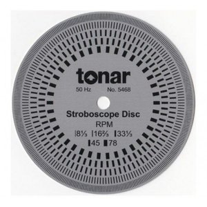 Тонарный прецизионный стробоскопический диск диаметром 10 см Tonar 10cm Aluminium Stroboscopic Disc art.5468 529820 фото