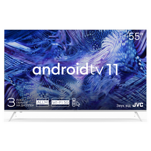 Kivi 55U750NW — ТБ 55", UHD, Smart TV, Android, 60 Гц, 2x12 Вт, Wi-Fi, Bluetooth, Eth, White 1-007254 фото