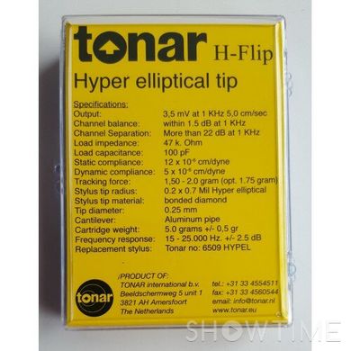 Головка звукоснимателя MM Tonar H-Flip Hyper elliptical tip 9583 529327 фото