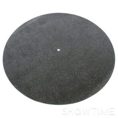 Мат з чорної шкіри для опорного диска вінілового програвача Tonar Black Leather Mat art.5978 529579 фото