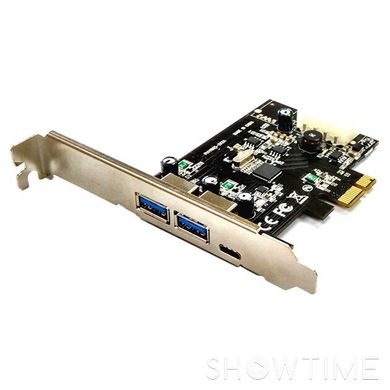 Контроллер STLAB PCI-E to USB 3.0 3-Ports (A+C) (U-1340) 461139 фото