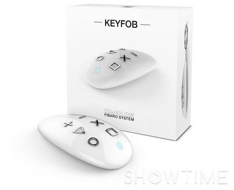 Умный пульт управления Fibaro KeyFob, Z-Wave, 3V CR2450, IP54, белый 436146 фото