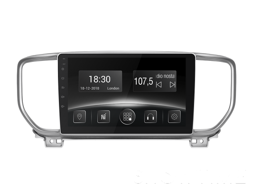 Автомобільна мультимедійна система з антибліковим 9 "HD дисплеєм 1024x600 для Kia Sportage KX5 2018 + Gazer CM5509-KX5 524272 фото