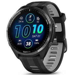 Смарт-часы Garmin Forerunner 965 Carbon Gray DLC Titanium Bezel with Black Case and Black/Powder Gray Silicone Band (010-02809-80) 1-011290 фото