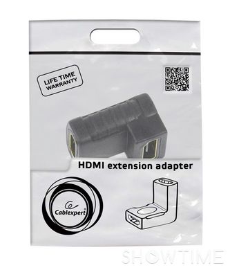 Адаптер HDMI 19 + 19 pin F / F, кут 90 градусів Cablexpert A-HDMI-FFL 444408 фото