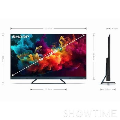 Sharp 4T-C50FQ5EM2AG — Телевізор 50" LED, Android TV, 144Гц 1-010045 фото