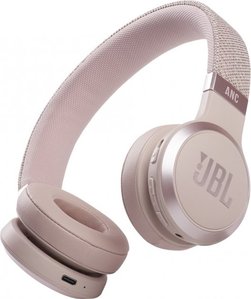 JBL JBLLIVE460NCROSPV — Наушники с микрофоном беспроводные накладные Bluetooth 3.5 мм розовые 1-004385 фото