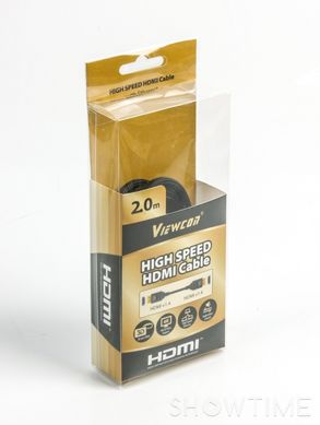 Кабель HDMI-HDMI 2m, M / M, v1.4, Viewcon VC-HDMI-509-2m 444617 фото