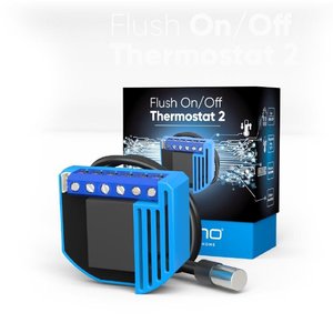 Розумний термостат для керування електричною теплою підлогою Qubino, Z-Wave, 230V АС/30V DC, 10А 515909 фото