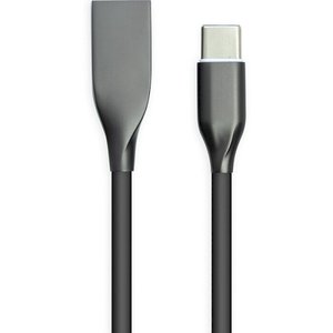 Кабель Powerplant USB 2.0 AM/Type-C Black 1м (CA911240) 470414 фото