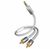 Межблочный кабель Inakustik Star 3,5mm Mini Jack > 2 x RCA white 0,5m 528129 фото