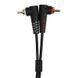 UDG U97005BL &mdash; Межблочный кабель RCA Straight-RCA Angled Black 3 метра 1-009043 фото 3
