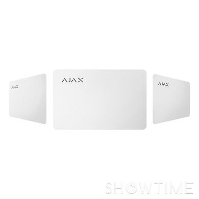 Ajax Pass (000022790) — Карта 100шт бесконтактная, jeweller, белый 1-007971 фото