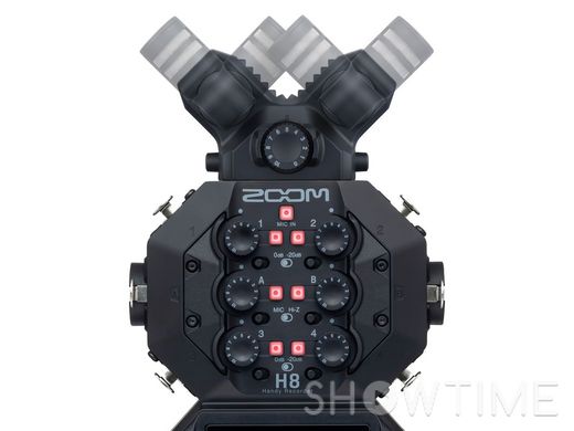 Zoom XAH-8 — Адаптер з двома конденсаторними мікрофонами, що обертаються. 1-009244 фото
