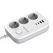 Фильтр питания ColorWay CW-CHE34PDW GaN3 Pro PD 65W (2USB-A+2 TYPE-C) 3 розетки, 4 USB, 2 м, белый 1-011142 фото 5