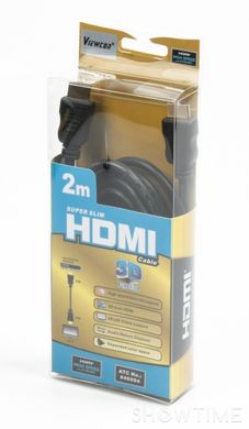 Кабель HDMI-HDMI 2m, M/M, v1.4, CCS Viewcon VD-093-2M 444613 фото