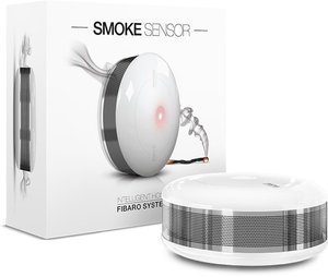 Розумний датчик диму Fibaro Smoke Sensor, Z-Wave, 3V CR123A, білий 436171 фото