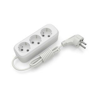 Удлинитель блочный (ABS) Electrum 3 гнезда 3м с заземлением C-ES-1811 1-011166 фото