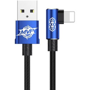 Кабель Baseus MVP Elbow USB for Lightning Blue 2м (CALMVP-A03) 470268 фото