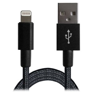 Кабель Grand-X USB/Apple Lightning Black 1м (FL01YBG) 469432 фото