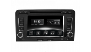 Автомобільна мультимедійна система з антибліковим 7 "HD дисплеєм 1024x600 для Audi A3 2003-2008 Gazer CM5007-8P 525778 фото