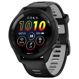 Смарт-часы Garmin Forerunner 265 Black Bezel и Case с Black/Powder Gray Silicone Band (010-02810-50) 1-011293 фото