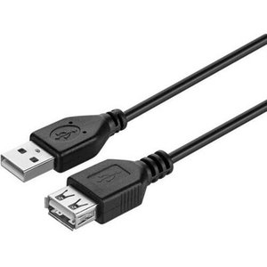 Кабель-подовжувач Kits USB2.0 AM/AF Black 1.8м (Kits-W-005) 470523 фото