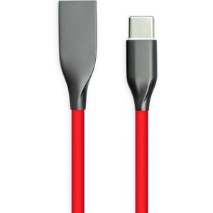 Кабель Powerplant USB 2.0 AM/Type-C Red 1м (CA911387) 470416 фото