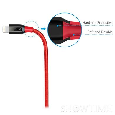 Кабель Anker PowerLine+ USB2.0 AM/Micro-BM Red 1.8м (A8143091) 469186 фото