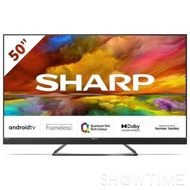 Sharp 4T-C50EQ3EM2AG — Телевізор 50" QLED, Android TV, 60 Гц 1-010048 фото