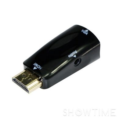 Адаптер-перетворювач HDMI to VGA і стерео-аудіо Cablexpert A-HDMI-VGA-02 444443 фото