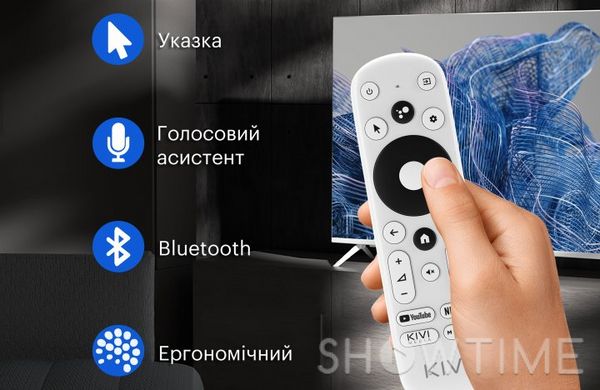 Kivi 50U750NB — ТБ 50", UHD, Smart TV, HDR, Android, 60 Гц, 2x12 Вт, Wi-Fi, Bluetooth, Black 1-007258 фото