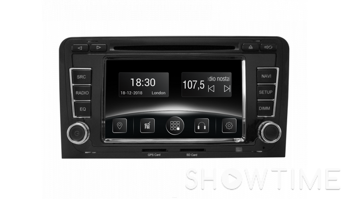 Автомобільна мультимедійна система з антибліковим 7 "HD дисплеєм 1024x600 для Audi A3 2003-2008 Gazer CM5007-8P 525778 фото