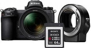 Цифр. фотокамера Nikon Z 6 + 24-70mm f4 + FTZ Adapter +64Gb XQD Kit 519113 фото