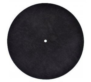 Мат из кожи для опорного диска винилового проигрывател: Thorens Leather Mat DM-233 Black 239336 542839 фото