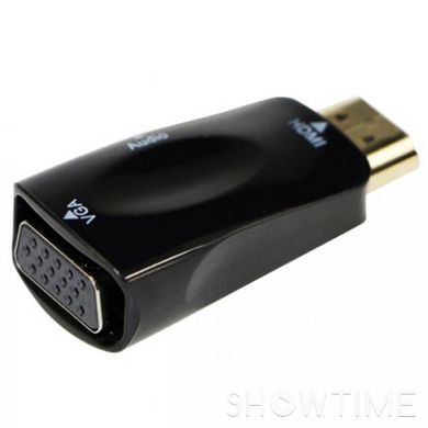 Адаптер-перетворювач HDMI to VGA і стерео-аудіо Cablexpert A-HDMI-VGA-03 444444 фото
