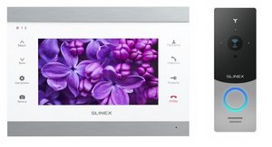 Комплект відеодомофона Slinex SL-07IP Silver White + Панель Slinex ML-20HD Silver Black