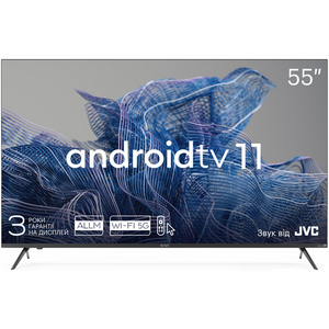Kivi 55U750NB — ТБ 55", UHD, Smart TV, HDR, Android, 60 Гц, 2x12 Вт, Wi-Fi, Bluetooth, Eth, Black 1-007260 фото
