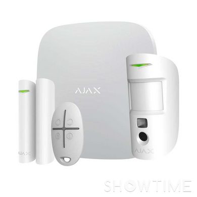 Комплект беспроводной сигнализации Ajax StarterKit Cam Plus (8EU) UA white с фотоверификацией тревог и поддержкой LTE 1-011092 фото