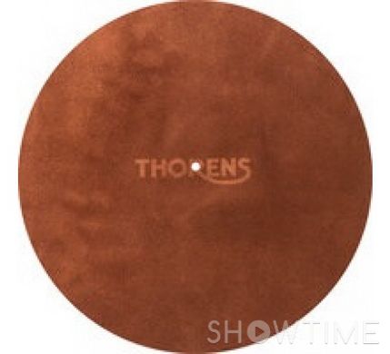 Мат з шкіри для опорного диска вінілових програвачів: Thorens Leather Mat DM-233 Brown 239337 542840 фото