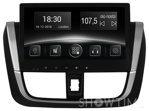 Автомобильная мультимедийная система с антибликовым 9” HD дисплеем 1024x600 для Toyota Yaris P170 2016-2017 Gazer CM6509-P170 524278 фото