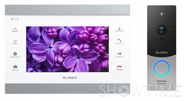 Комплект відеодомофона Slinex SL-07IP Silver White + Панель Slinex ML-20HD Silver Black 498482 фото