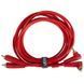 UDG U97005RD &mdash; Межблочный кабель RCA Straight-RCA Angled Red 3 метра 1-009047 фото