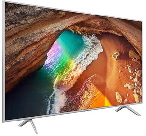 Телевiзор 55" QLED 4K Samsung QE55Q67RAUXUA Smart, Tizen, Silver 518065 фото