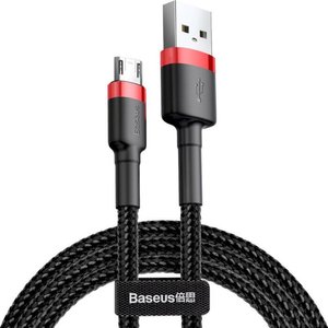 Кабель Baseus Cafule USB for Micro Red/Black 1м (CAMKLF-B91) 470556 фото