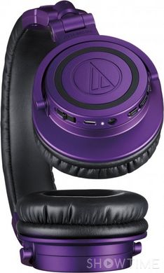 Навушники дротові / бездротові повнорозмірні 99 дБ 38 Ом 15 - 28000 Гц 1.2 м Bluetooth 5.0 Audio-Technica ATH-M50xBTPB 1-000061 фото